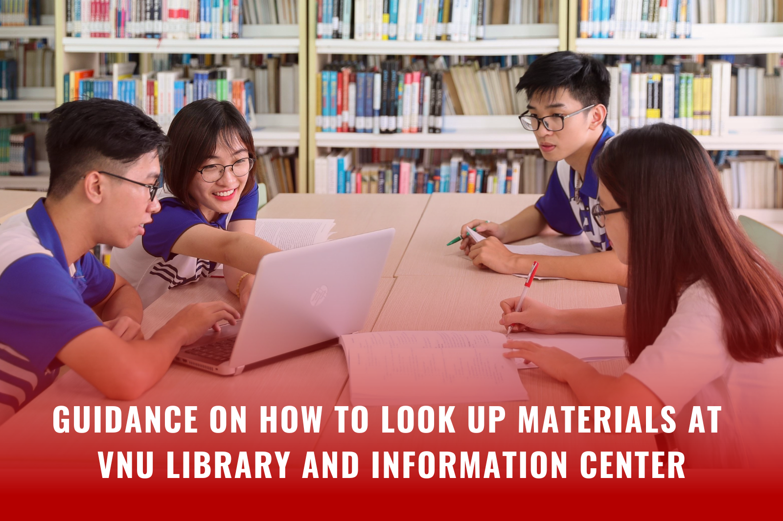 Guidance on how to look up materials at VNU Library and Information Center (VNU LIC)