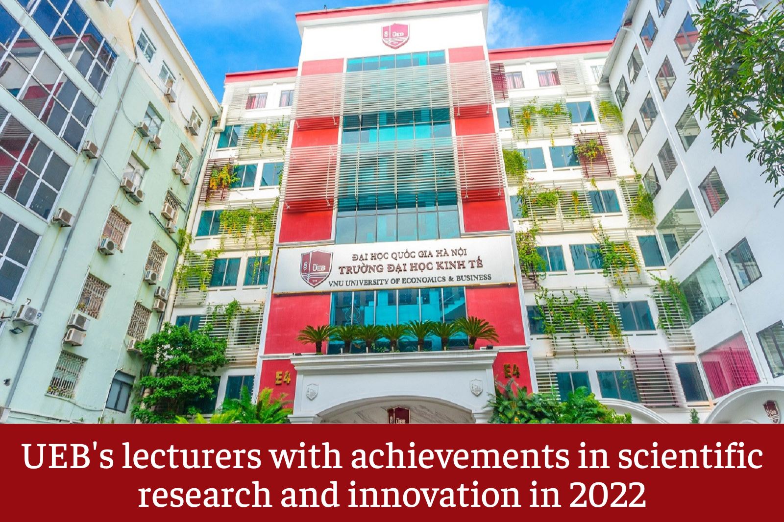 UEB's lecturers with achievements in scientific research and innovation in 2022